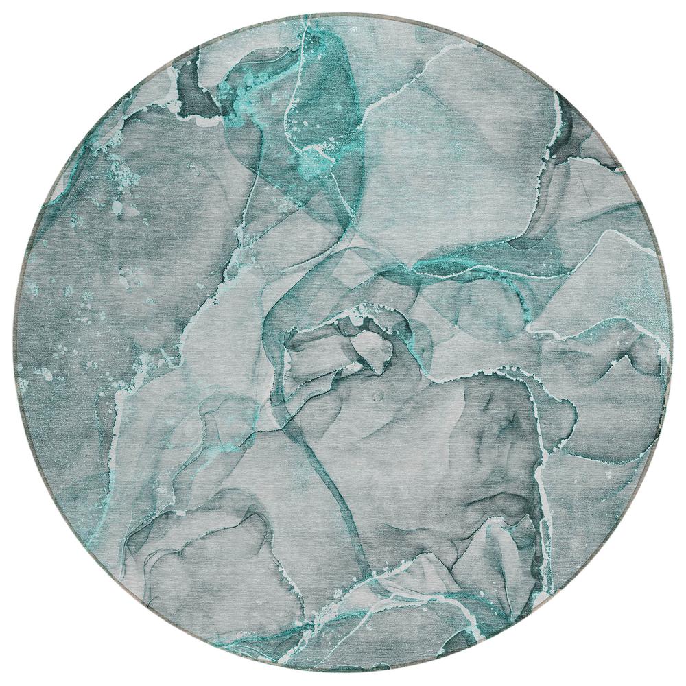 Chantille ACN519 Teal 8' x 8' Rug. Picture 1