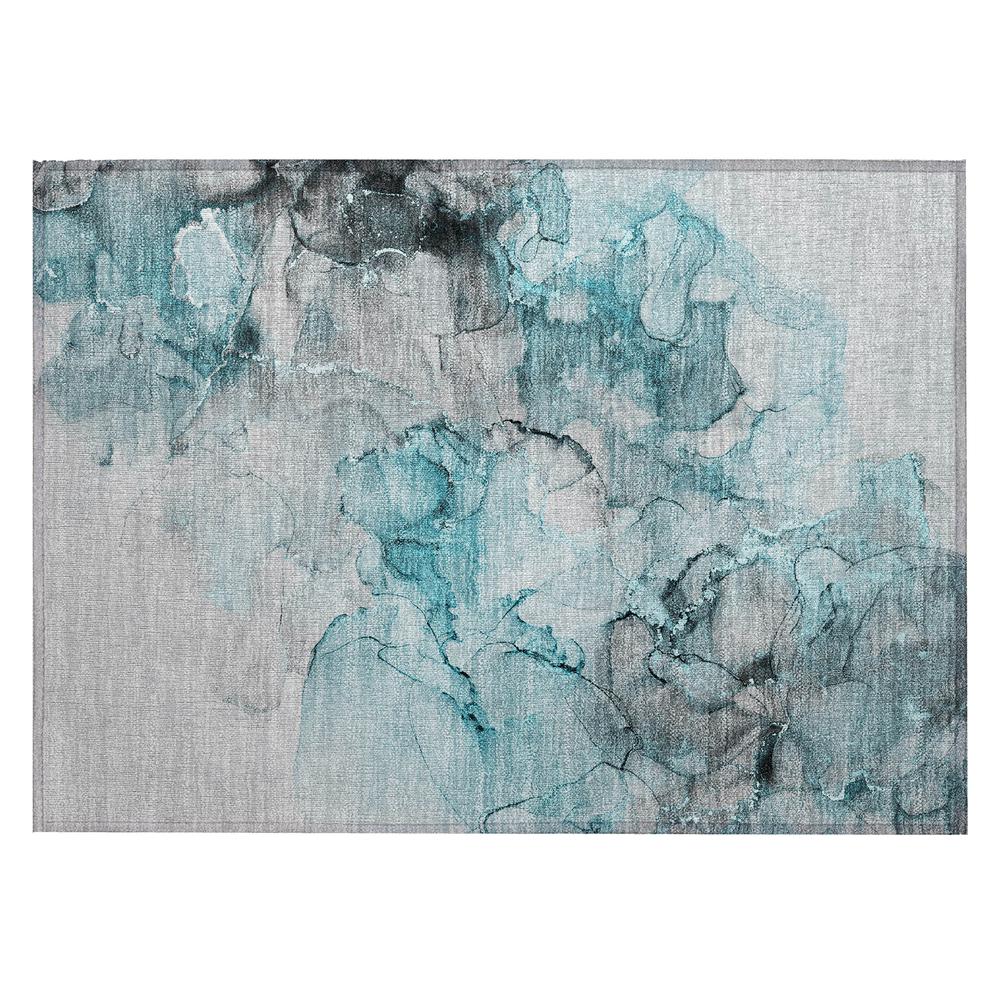 Chantille ACN520 Teal 1'8" x 2'6" Rug. Picture 1