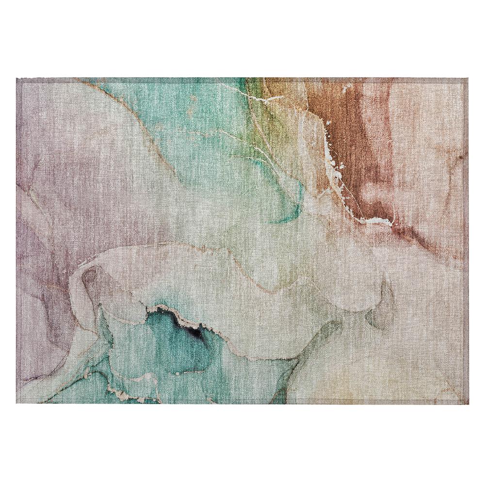 Chantille ACN521 Teal 1'8" x 2'6" Rug. Picture 1