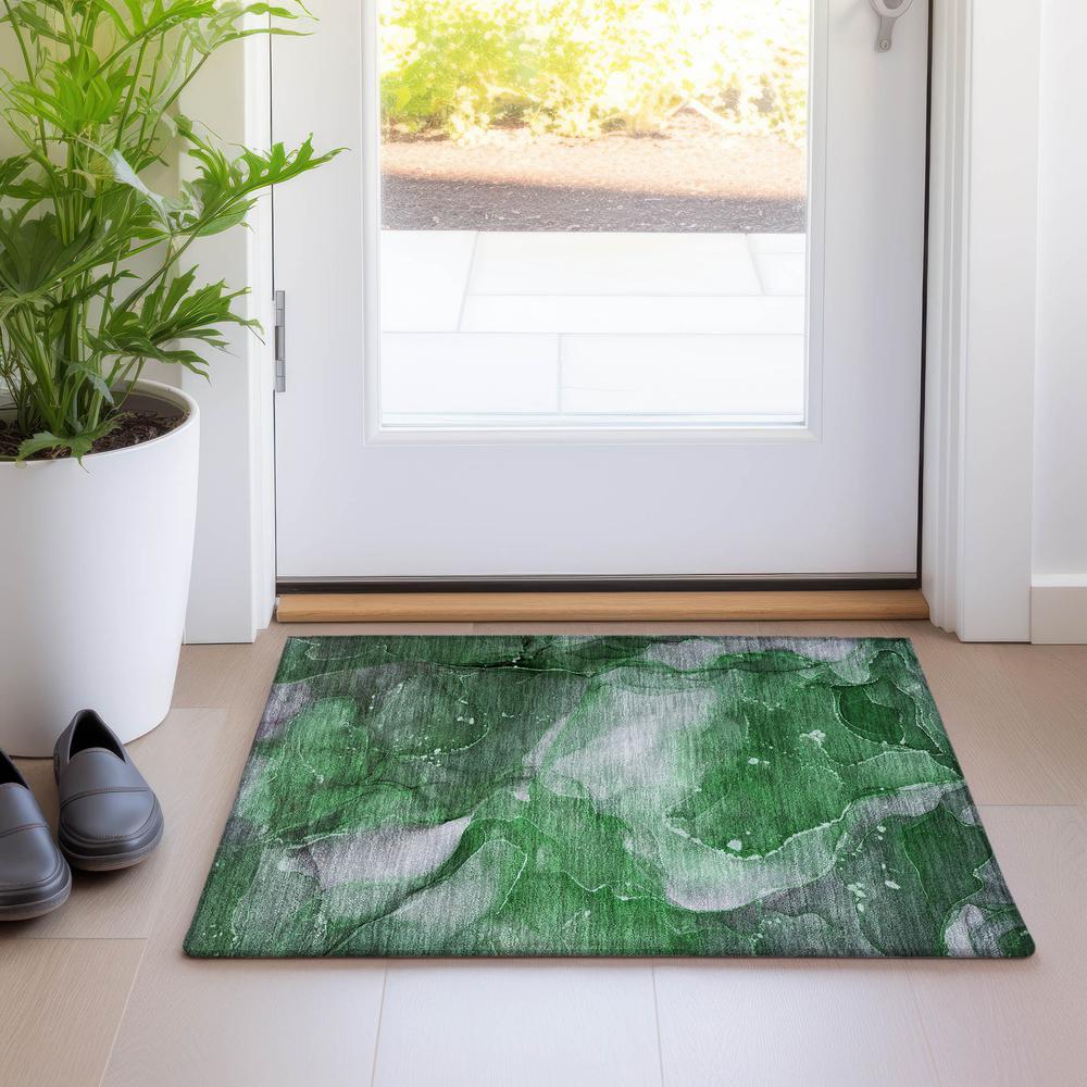 Chantille ACN522 Green 1'8" x 2'6" Rug. Picture 6