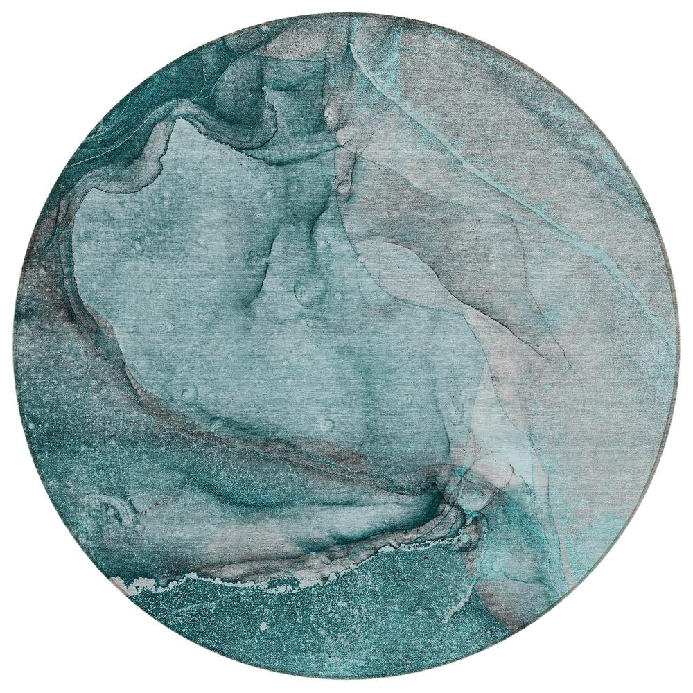 Chantille ACN524 Teal 8' x 8' Rug. Picture 1