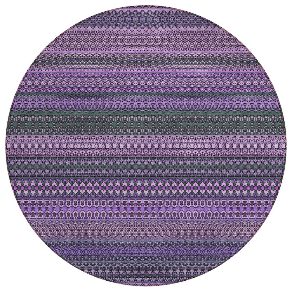 Chantille ACN527 Purple 8' x 8' Rug. Picture 1