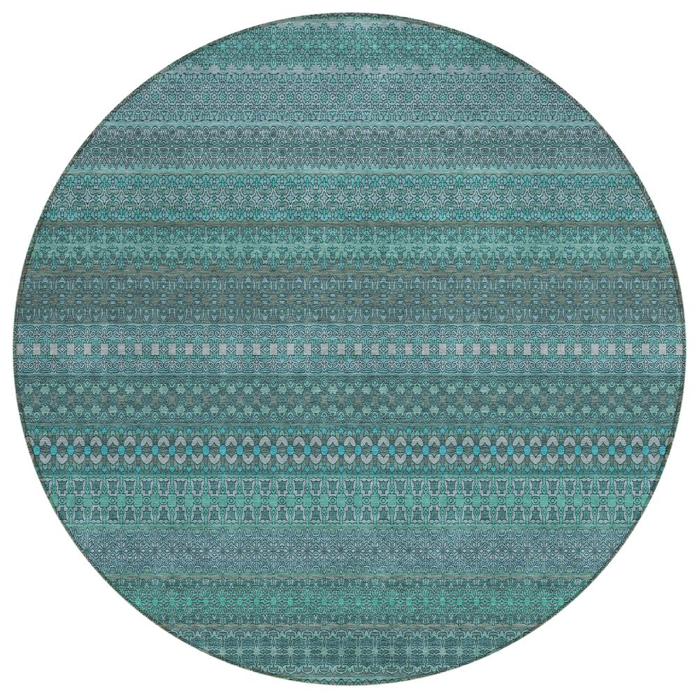 Chantille ACN527 Teal 8' x 8' Rug. Picture 1