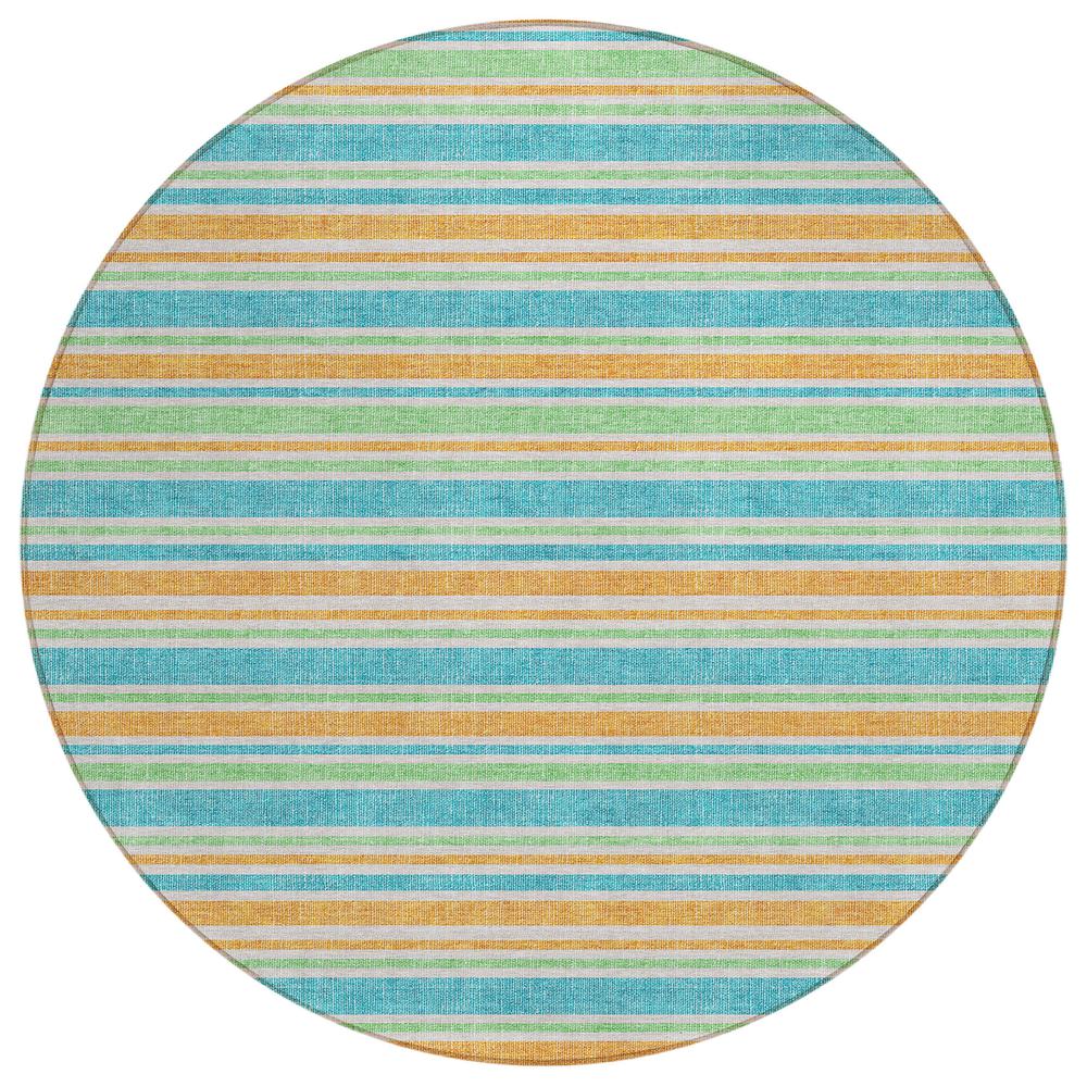 Chantille ACN531 Teal 8' x 8' Rug. Picture 1