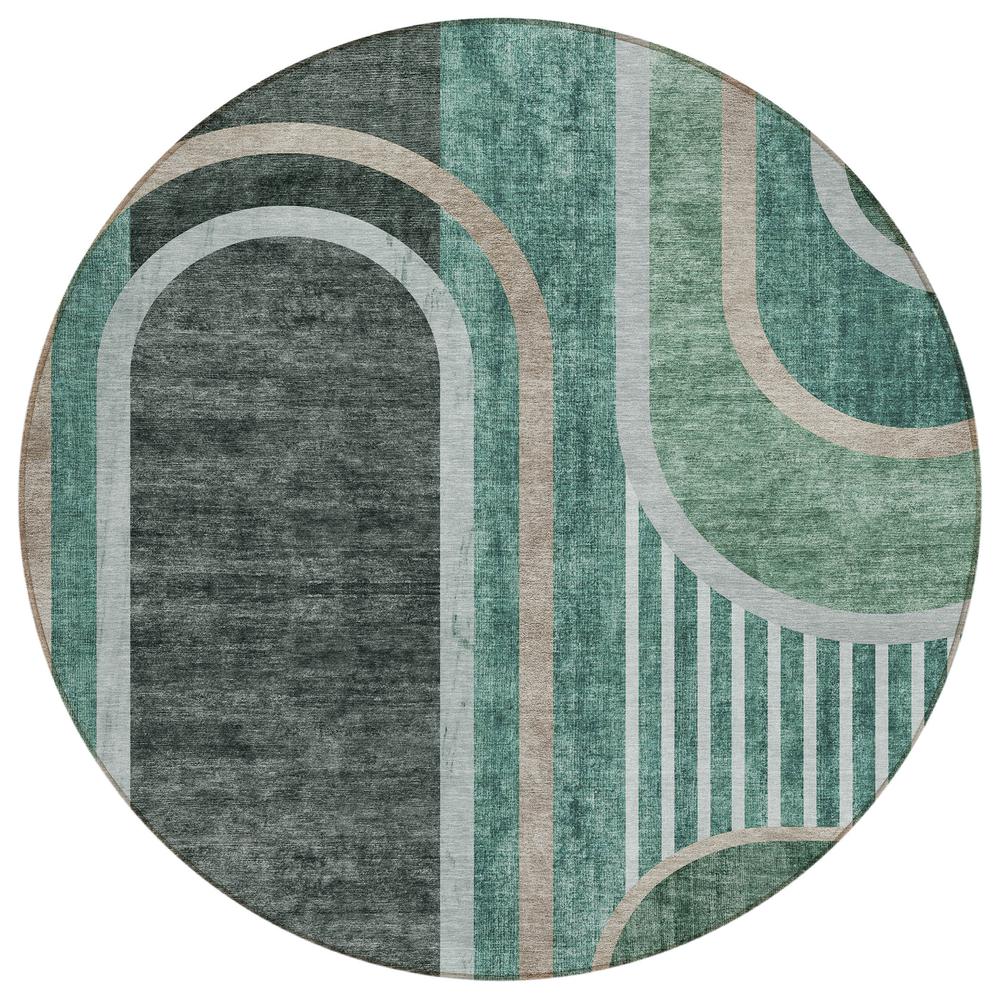 Chantille ACN532 Green 8' x 8' Rug. Picture 1