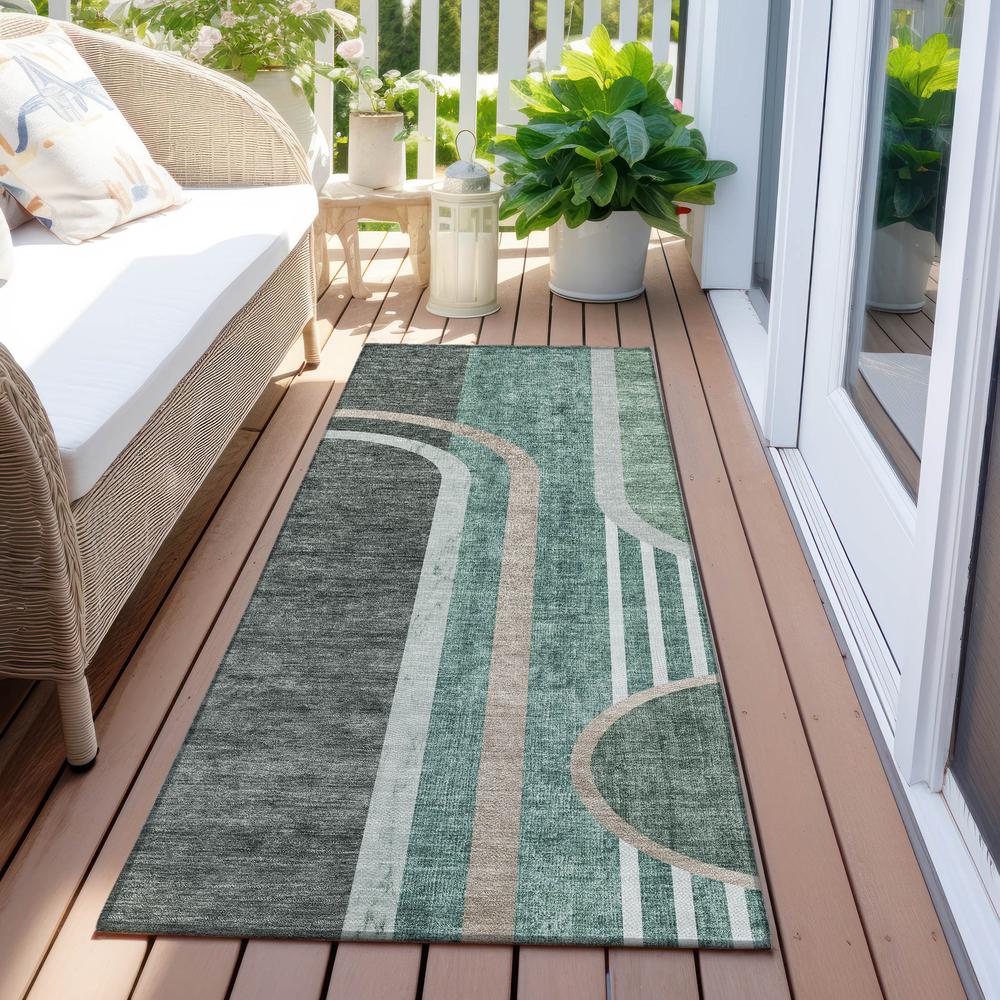 Chantille ACN532 Emerald 2'3" x 7'6" Rug. Picture 7