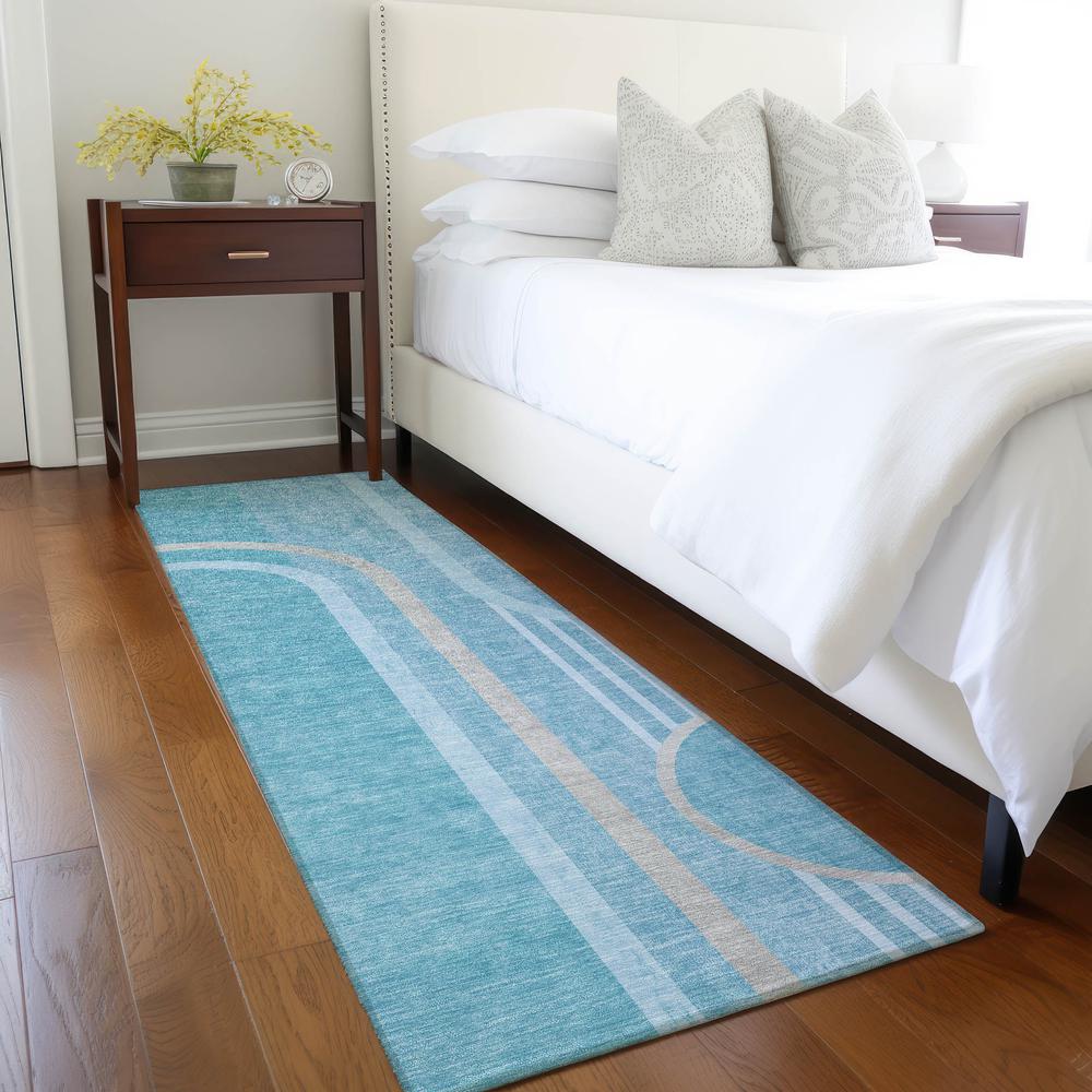 Chantille ACN532 Teal 2'3" x 7'6" Rug. Picture 6