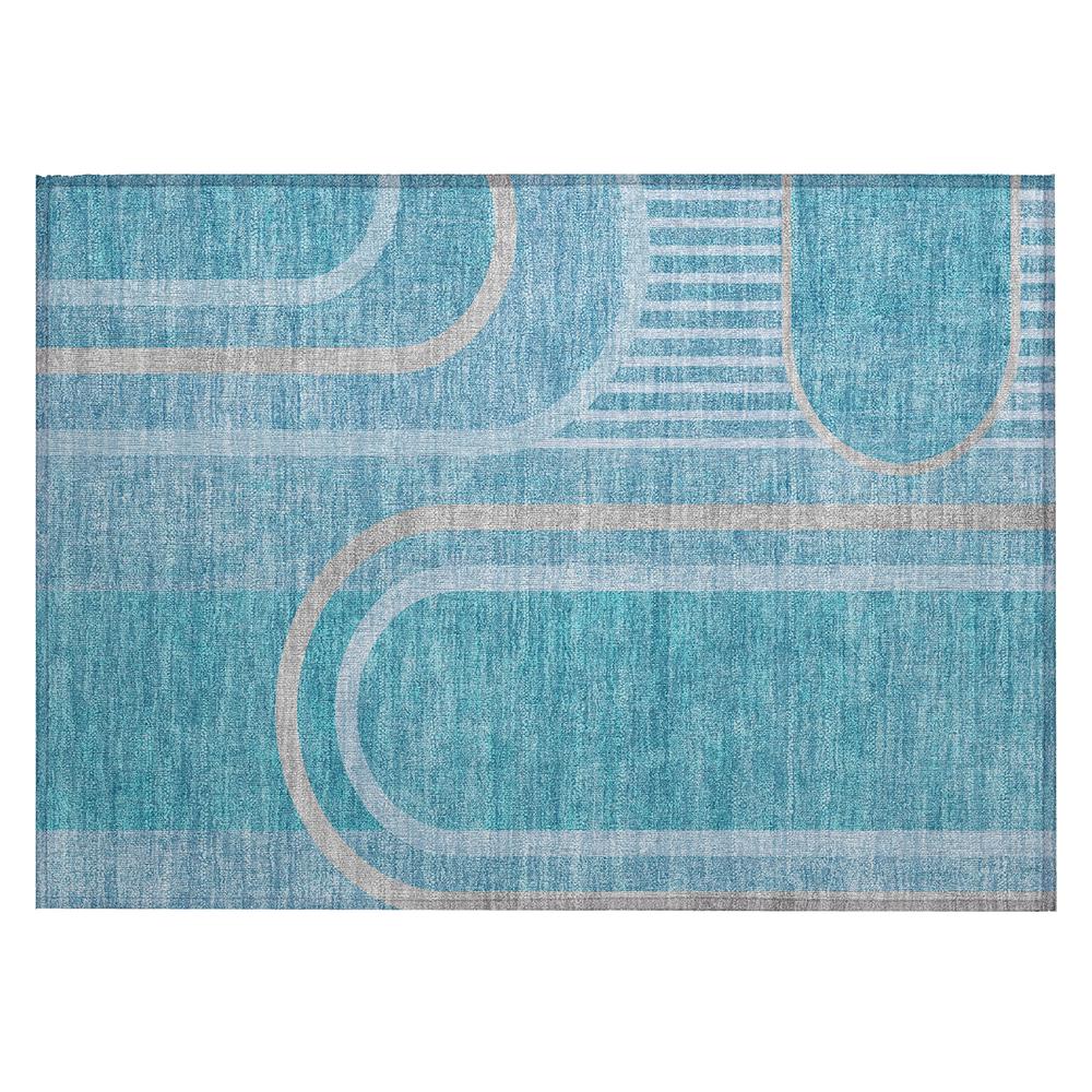 Chantille ACN532 Teal 1'8" x 2'6" Rug. Picture 1