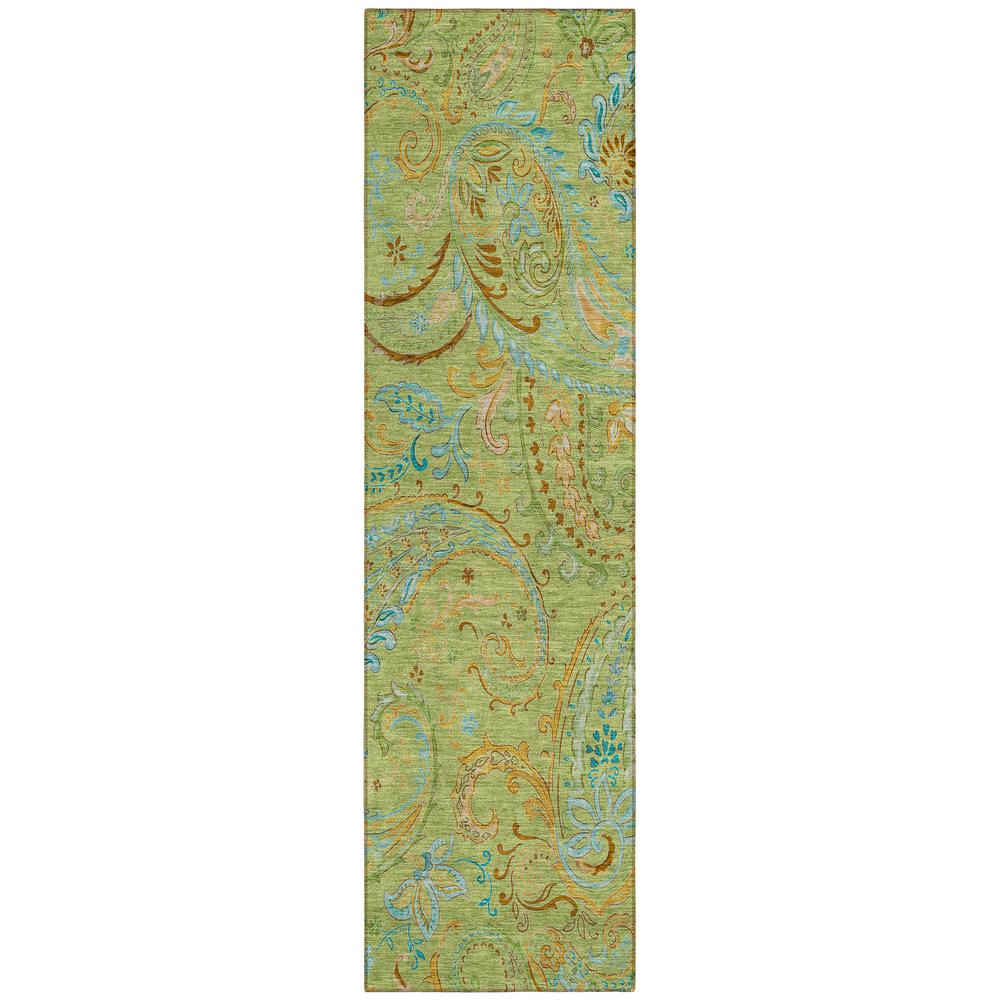 Chantille ACN533 Green 2'3" x 7'6" Rug. Picture 1