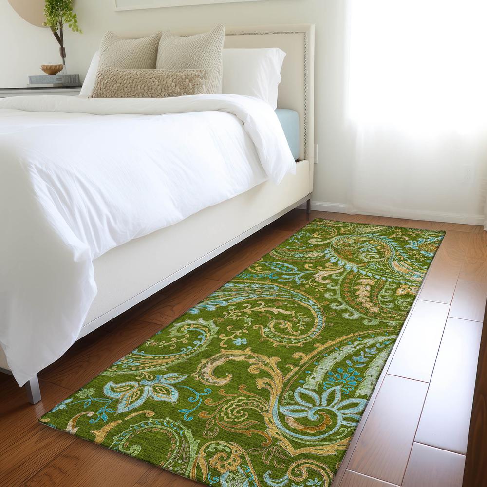 Chantille ACN533 Green 2'3" x 7'6" Rug. Picture 6