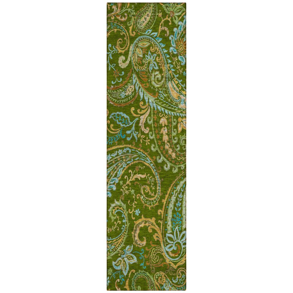Chantille ACN533 Green 2'3" x 7'6" Rug. Picture 1