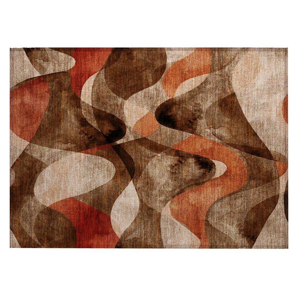 Chantille ACN536 Brown 1'8" x 2'6" Rug. The main picture.