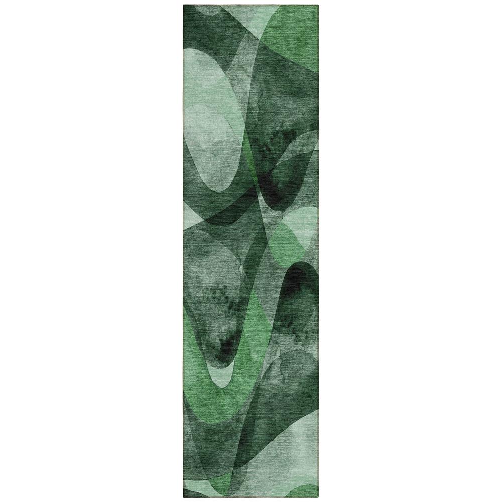 Chantille ACN536 Green 2'3" x 7'6" Rug. Picture 1