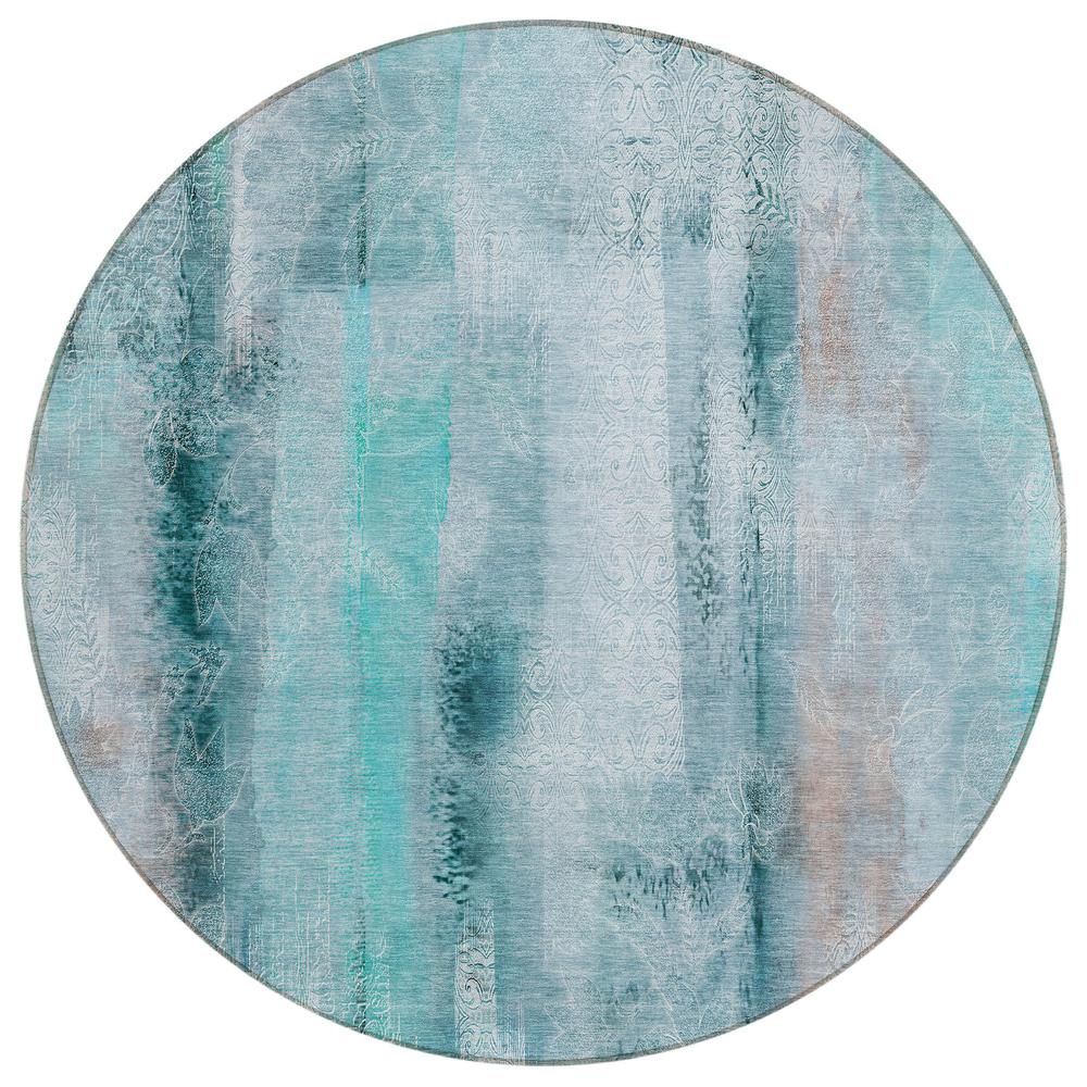 Chantille ACN537 Teal 8' x 8' Rug. Picture 1