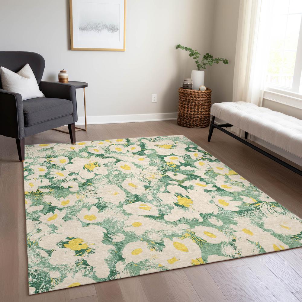 Chantille ACN538 Green 2'6" x 3'10" Rug. Picture 7