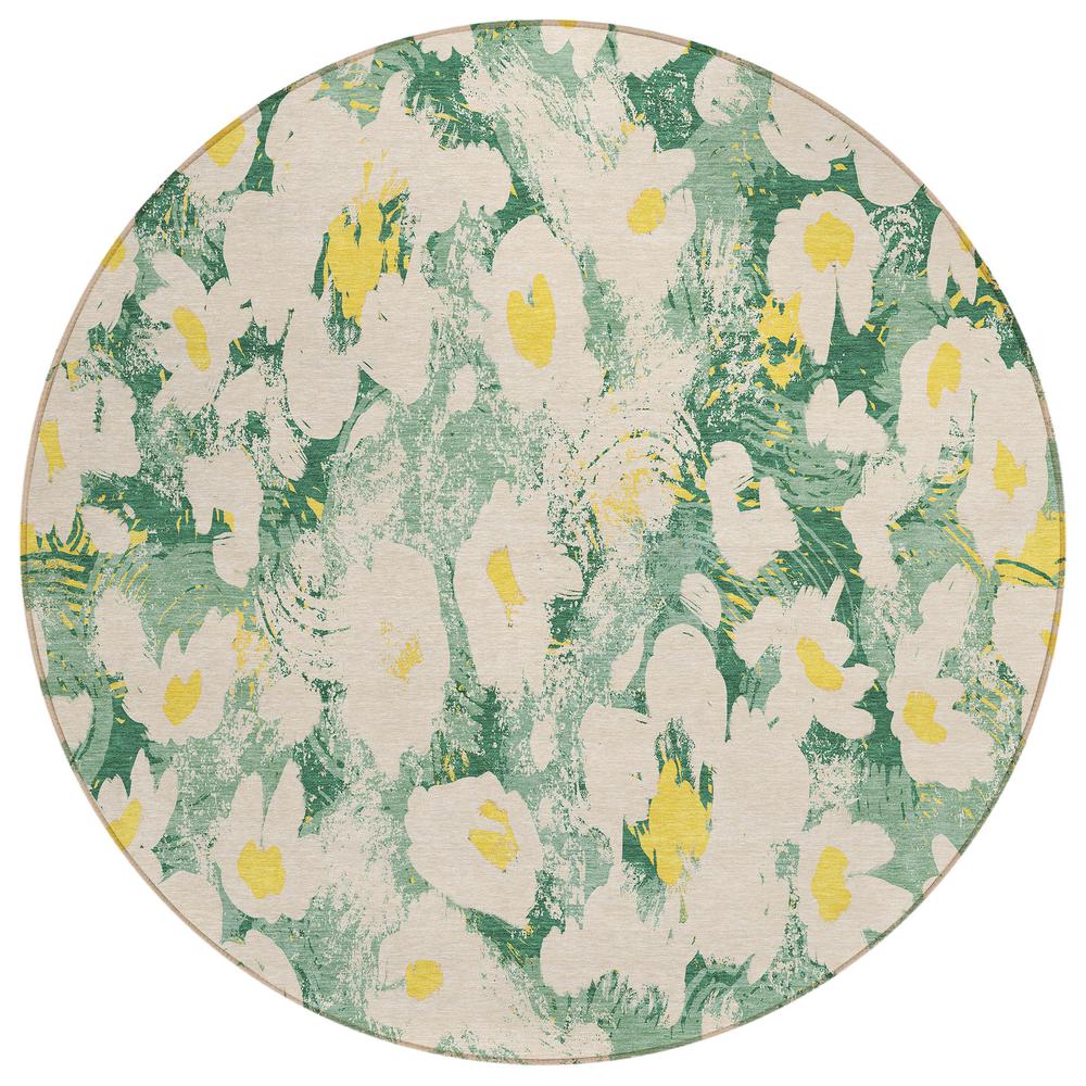 Chantille ACN538 Green 8' x 8' Rug. Picture 1