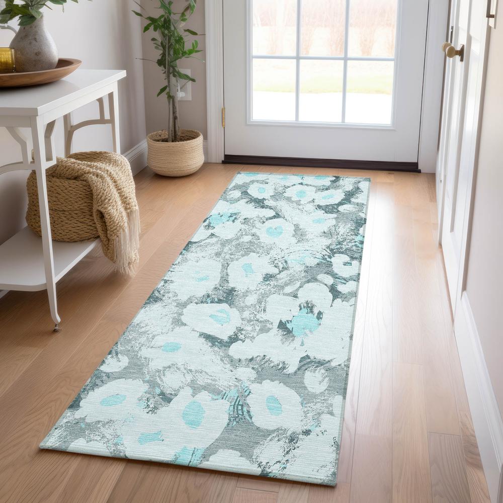 Chantille ACN538 Teal 2'3" x 7'6" Rug. Picture 6
