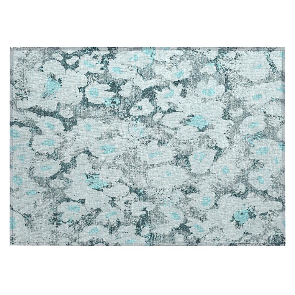 Chantille ACN538 Teal 1'8" x 2'6" Rug. Picture 1