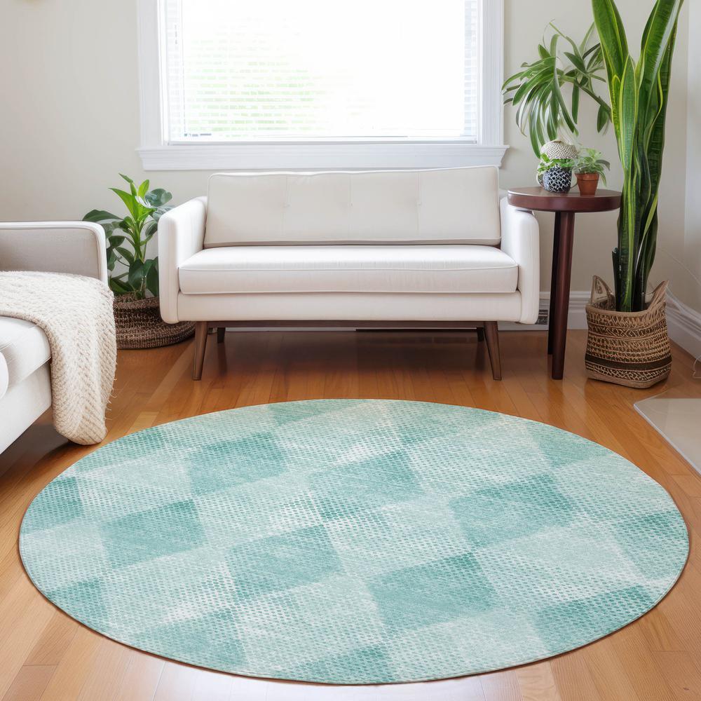 Chantille ACN539 Teal 8' x 8' Rug. Picture 7
