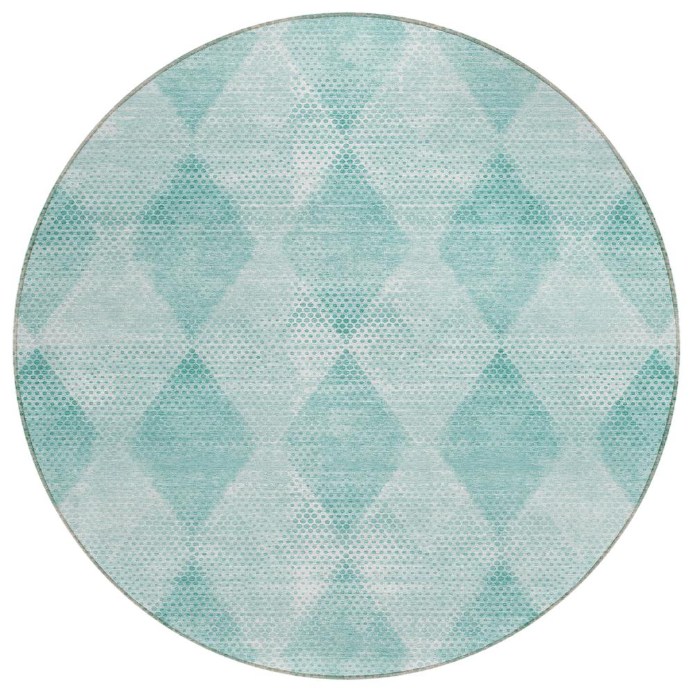 Chantille ACN539 Teal 8' x 8' Rug. Picture 1