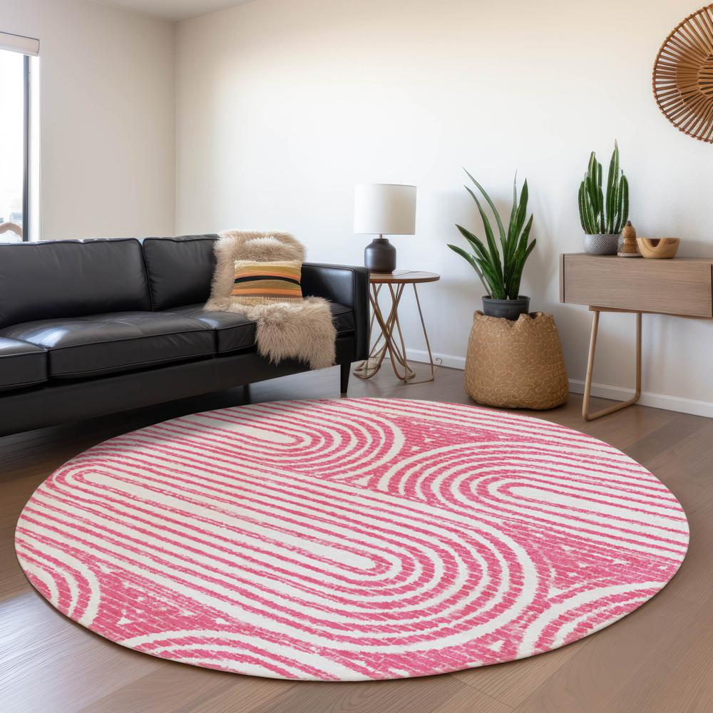 Chantille ACN540 Pink 8' x 8' Rug. Picture 7