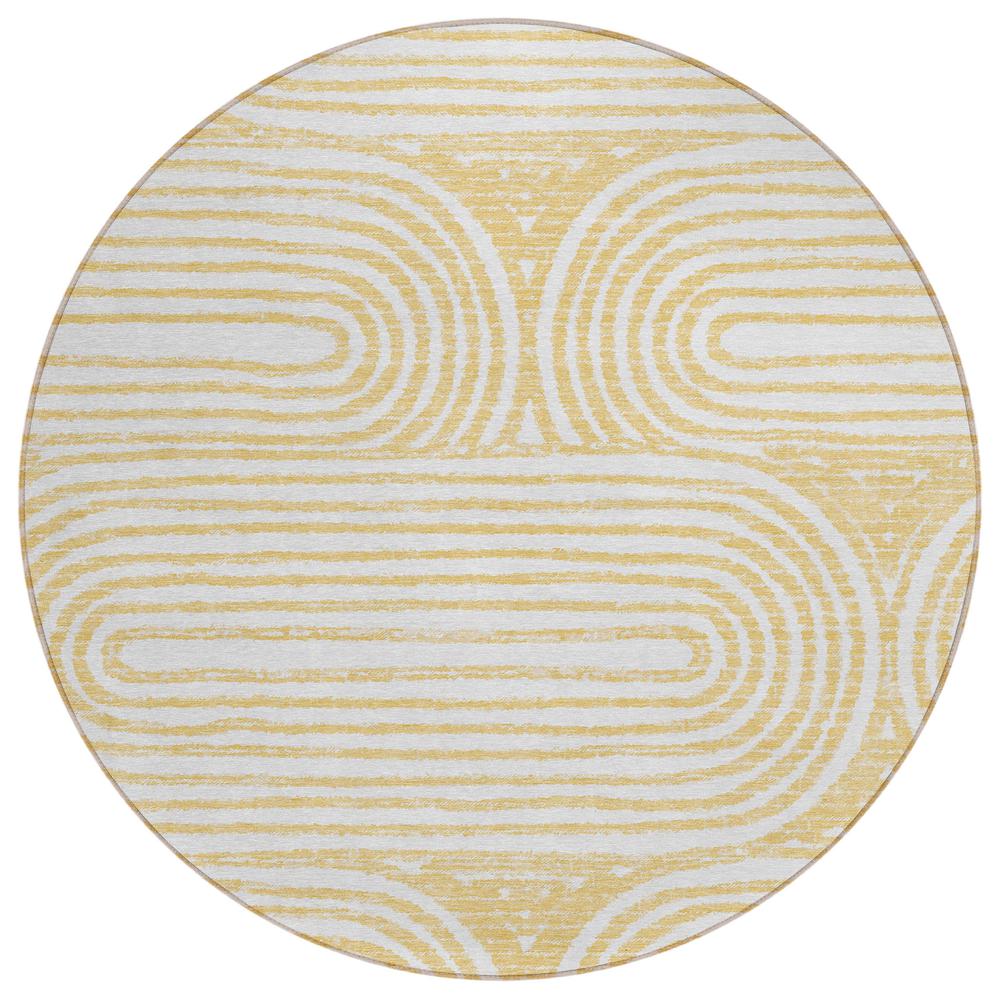 Chantille ACN540 Gold 8' x 8' Rug. Picture 1