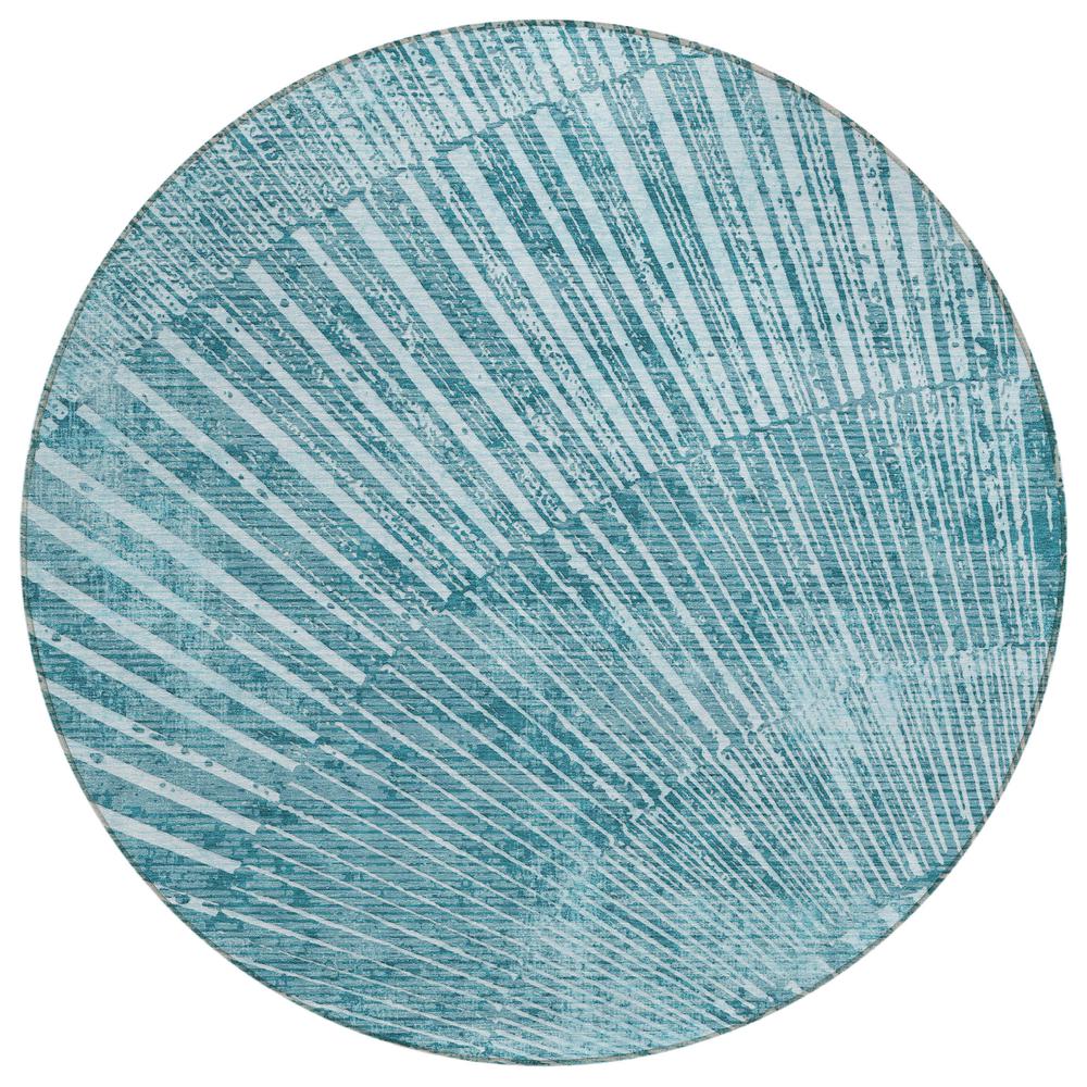 Chantille ACN542 Teal 8' x 8' Rug. Picture 1