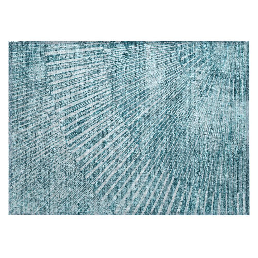 Chantille ACN542 Teal 1'8" x 2'6" Rug. Picture 1