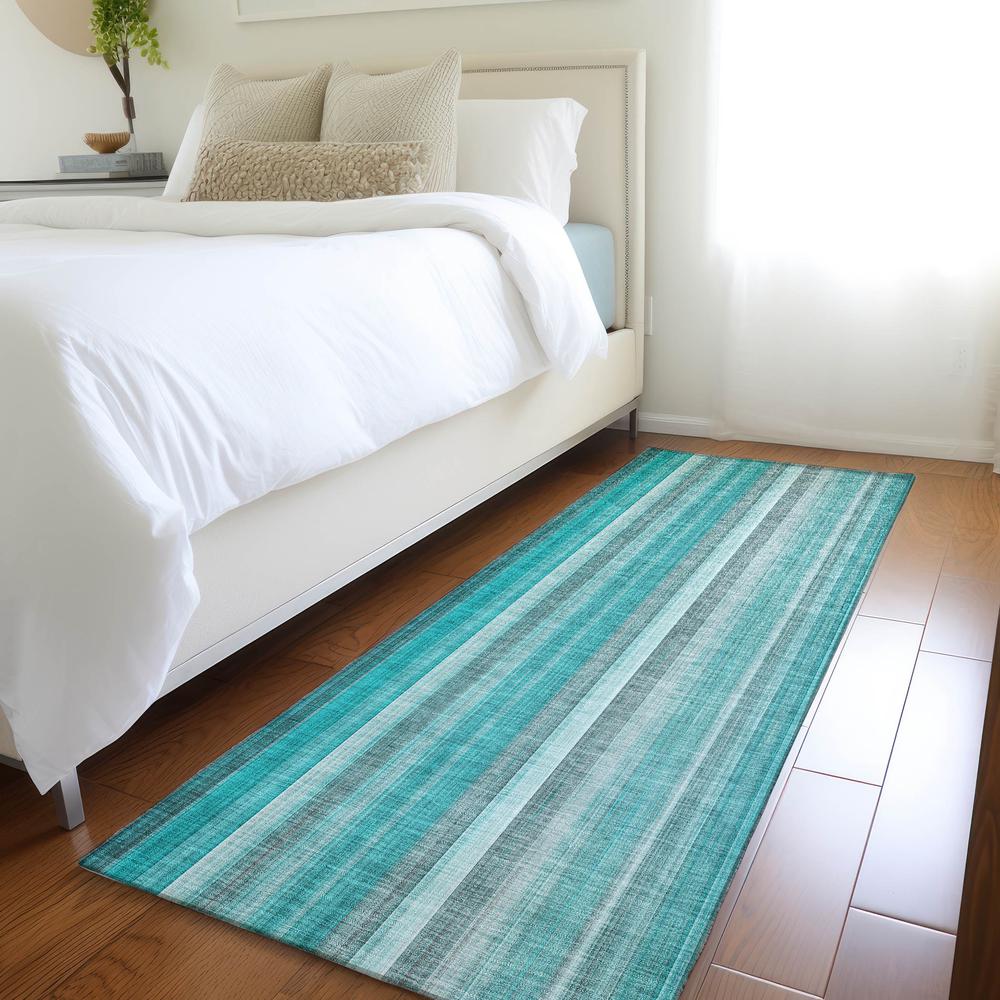 Chantille ACN543 Teal 2'3" x 7'6" Rug. Picture 6