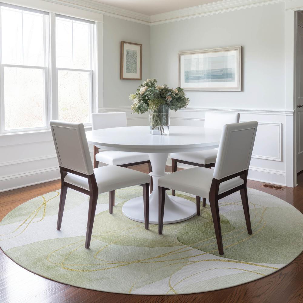 Chantille ACN544 Green 8' x 8' Rug. Picture 6