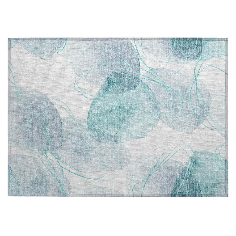 Chantille ACN544 Teal 1'8" x 2'6" Rug. Picture 1
