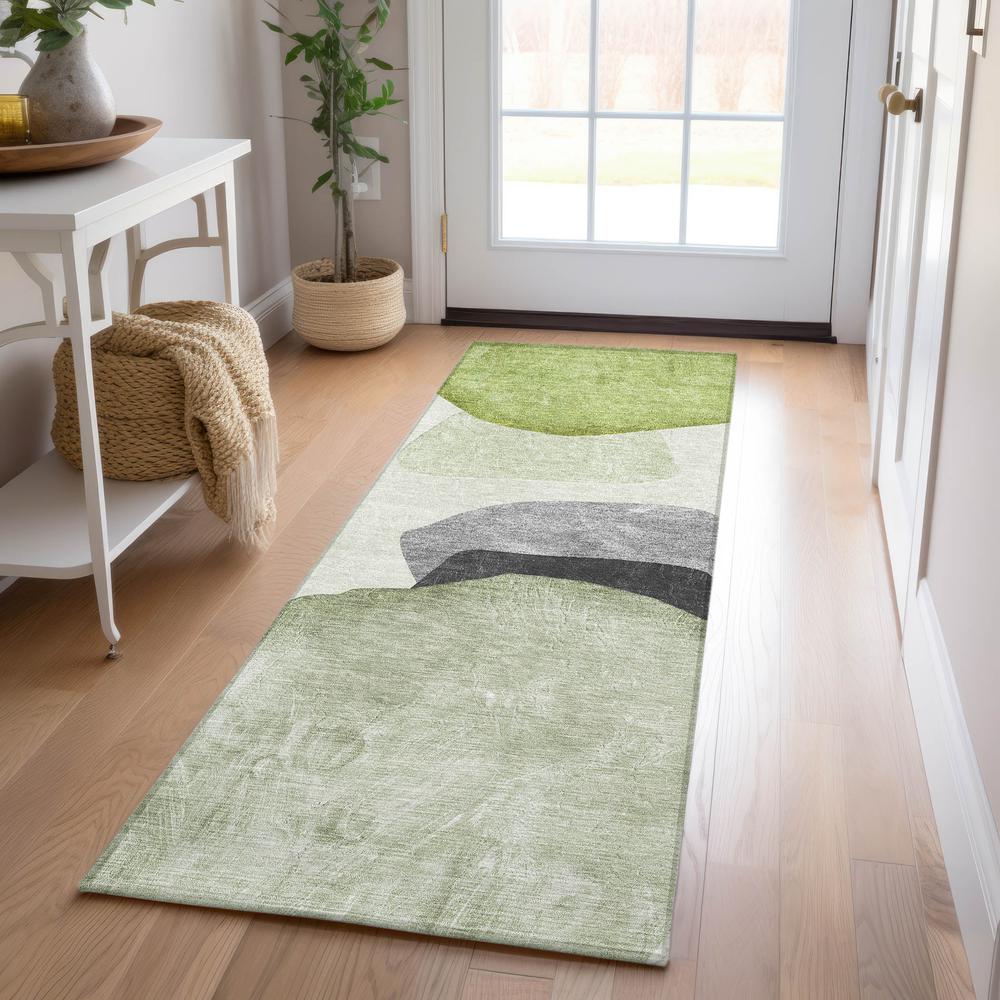 Chantille ACN547 Green 2'3" x 7'6" Rug. Picture 6