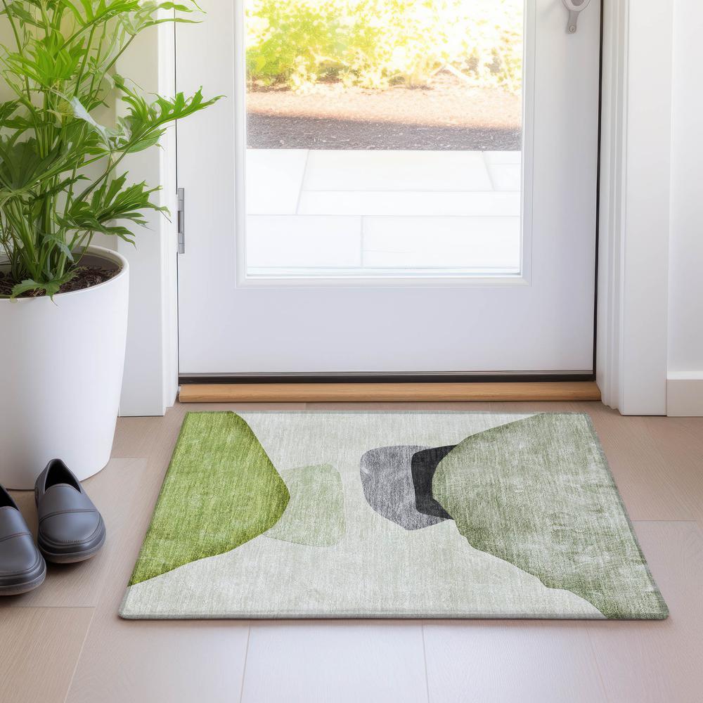 Chantille ACN547 Green 1'8" x 2'6" Rug. Picture 6