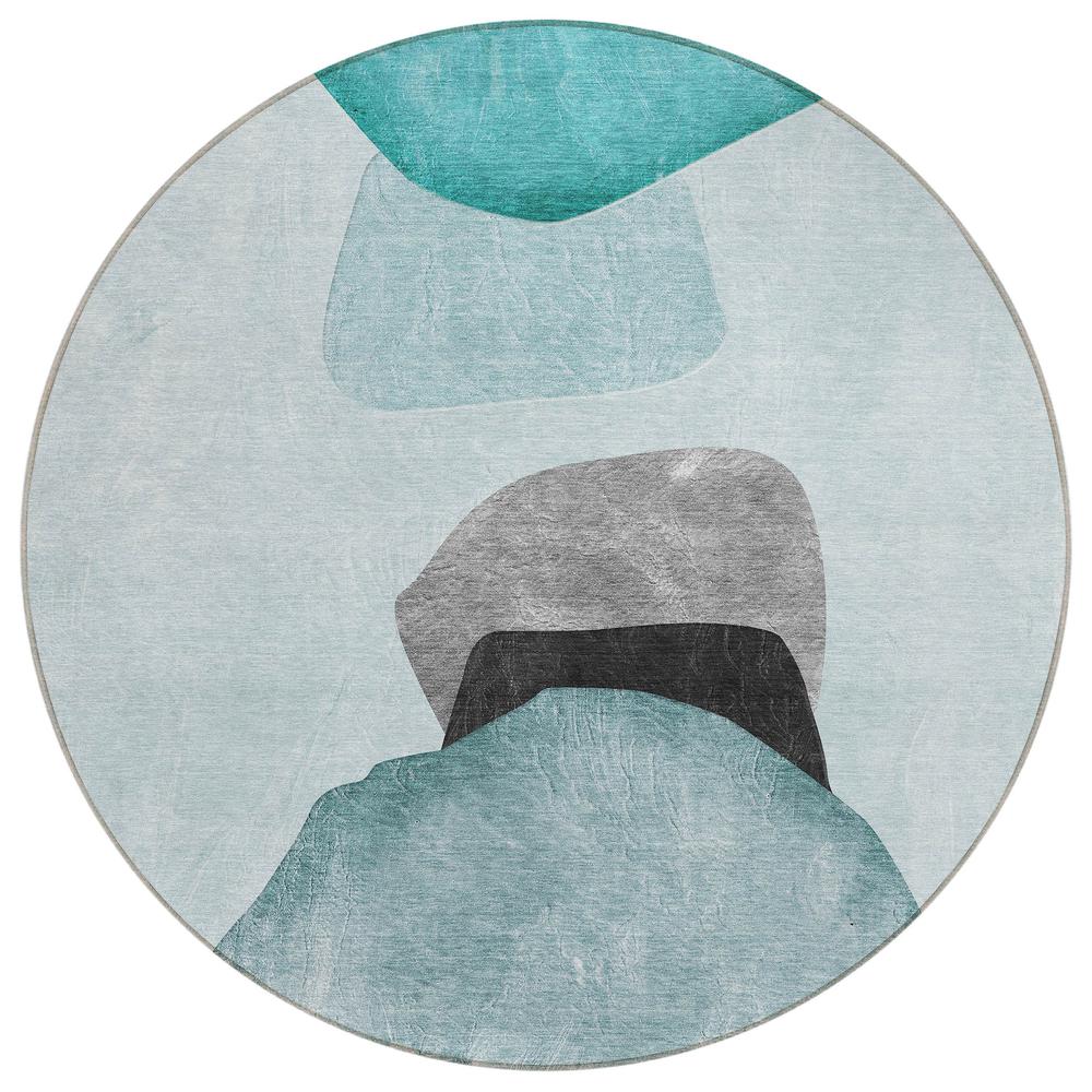 Chantille ACN547 Teal 8' x 8' Rug. Picture 1