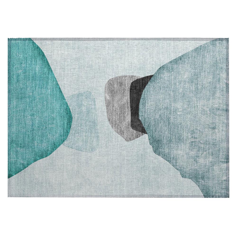 Chantille ACN547 Teal 1'8" x 2'6" Rug. Picture 1
