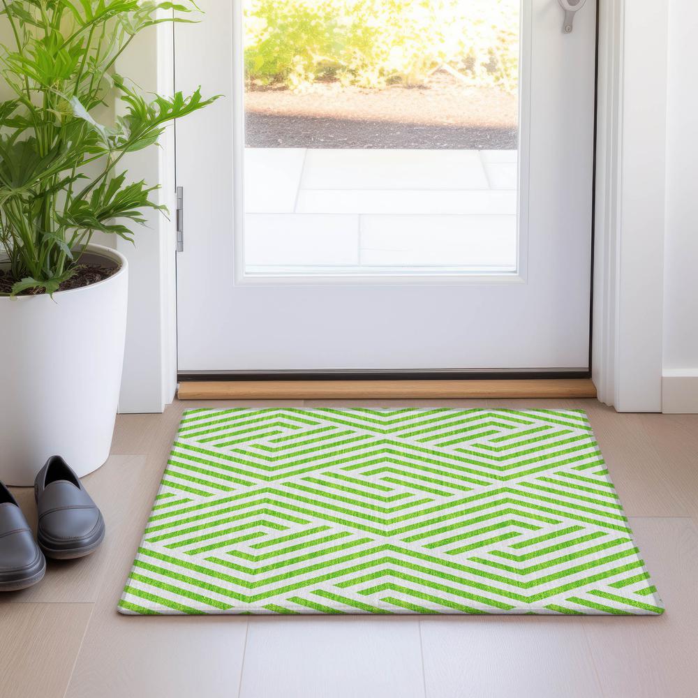 Chantille ACN550 Green 1'8" x 2'6" Rug. Picture 6