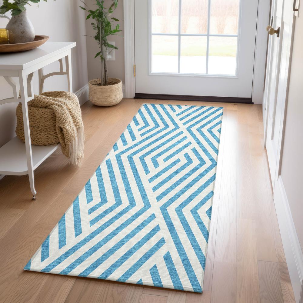Chantille ACN550 Teal 2'3" x 7'6" Rug. Picture 6