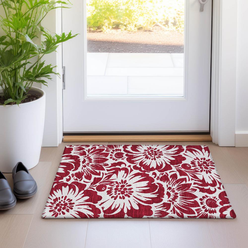 Chantille ACN551 Red 1'8" x 2'6" Rug. Picture 7