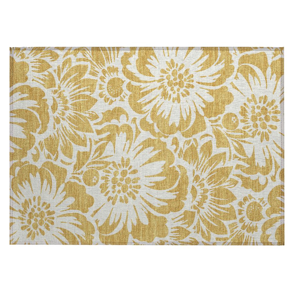 Chantille ACN551 Gold 1'8" x 2'6" Rug. Picture 1