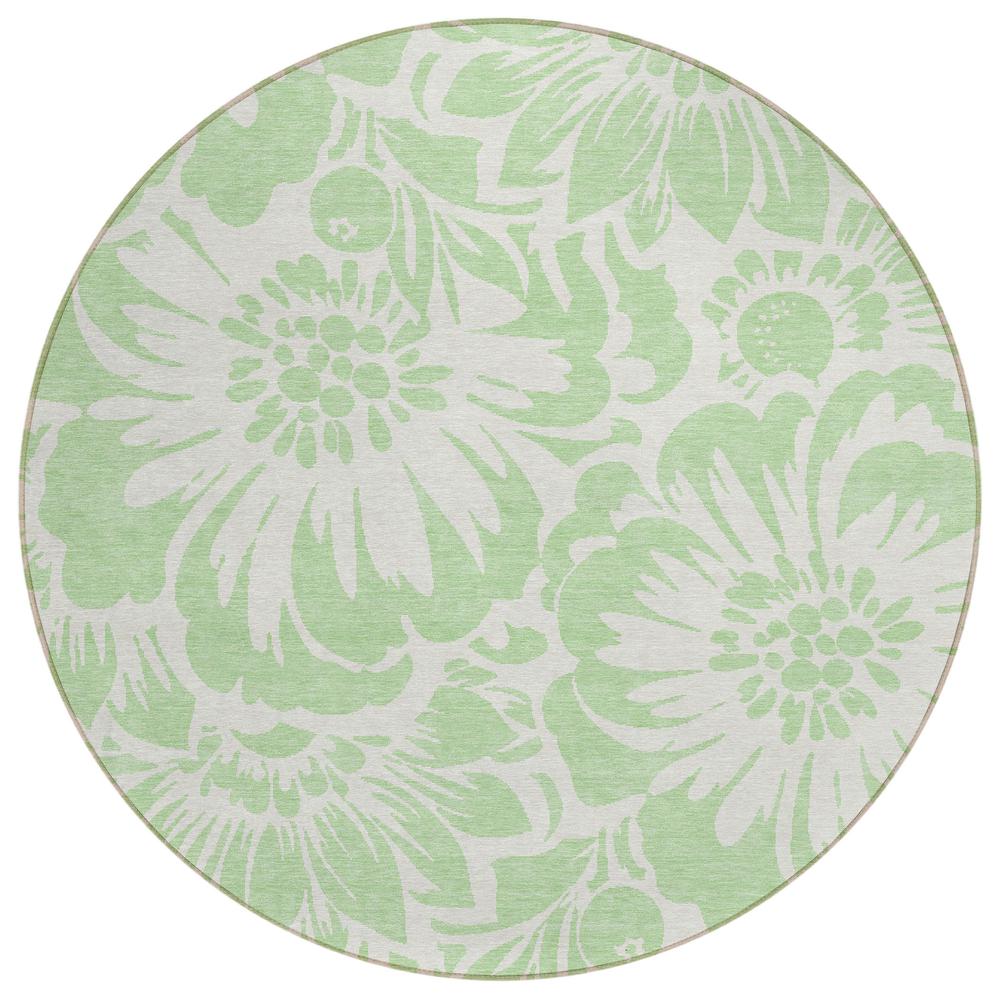 Chantille ACN551 Green 8' x 8' Rug. Picture 1