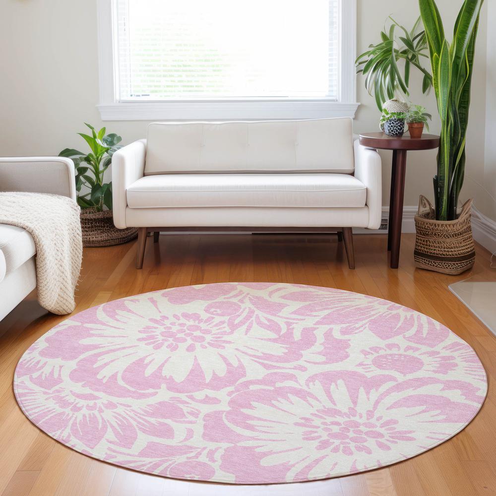 Chantille ACN551 Pink 8' x 8' Rug. Picture 6