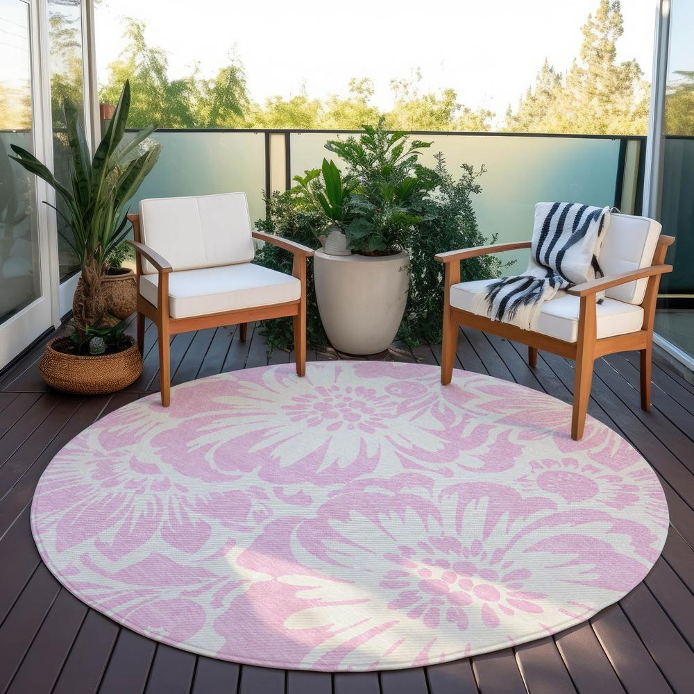 Chantille ACN551 Pink 8' x 8' Rug. Picture 7