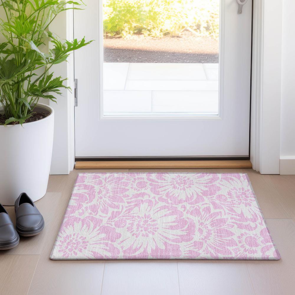 Chantille ACN551 Pink 1'8" x 2'6" Rug. Picture 6
