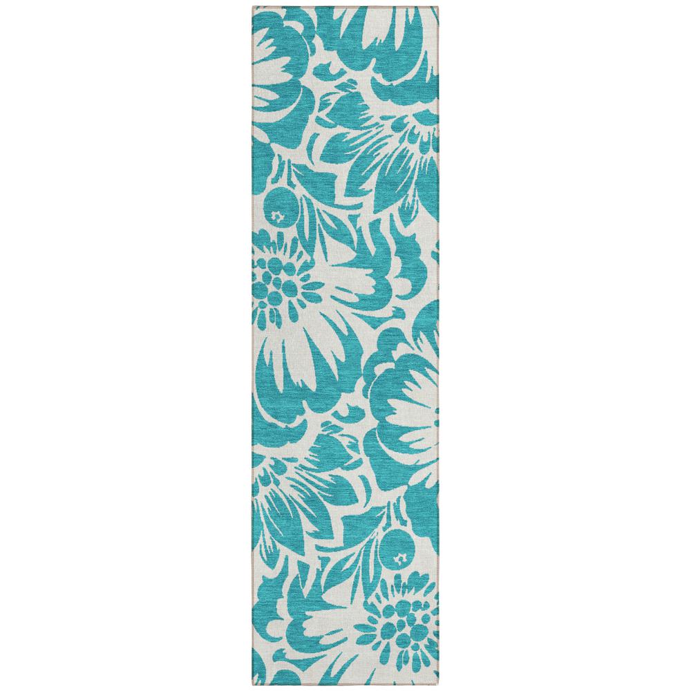 Chantille ACN551 Teal 2'3" x 7'6" Rug. Picture 1
