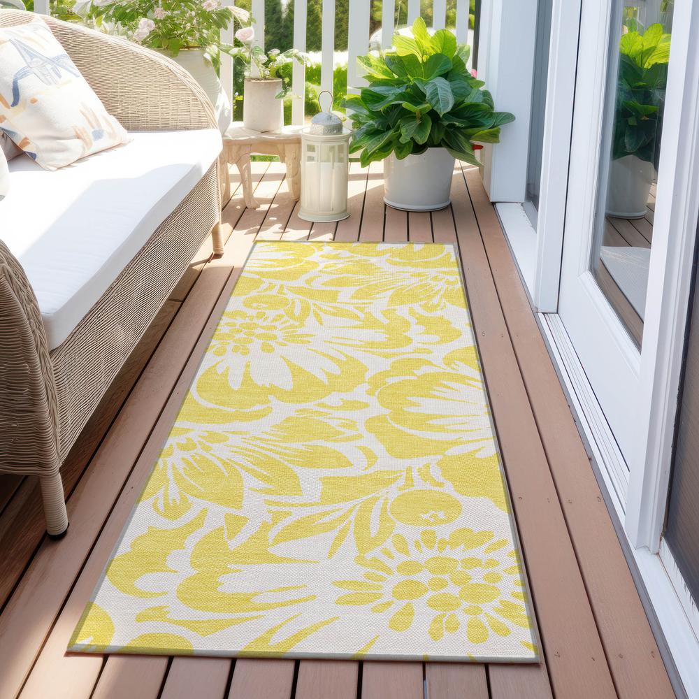 Chantille ACN551 Gold 2'3" x 7'6" Rug. Picture 7