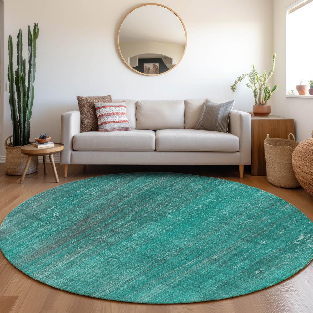 Chantille ACN552 Teal 8' x 8' Rug. Picture 6