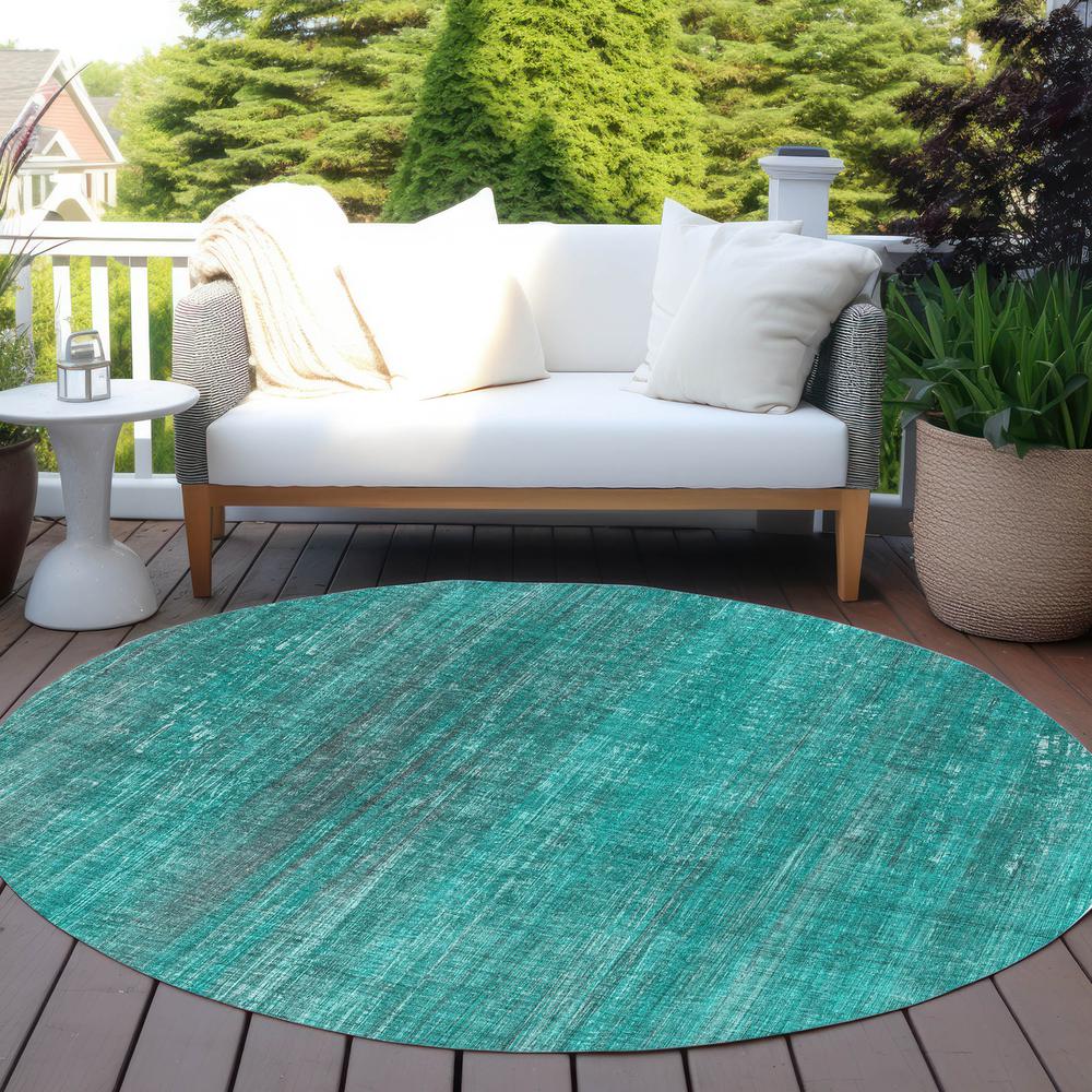 Chantille ACN552 Teal 8' x 8' Rug. Picture 7