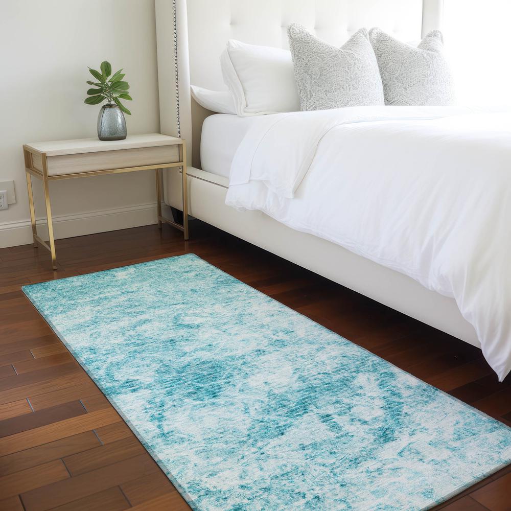 Chantille ACN553 Teal 2'3" x 7'6" Rug. Picture 6