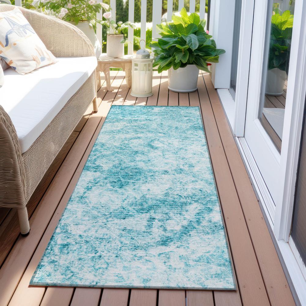 Chantille ACN553 Teal 2'3" x 7'6" Rug. Picture 7