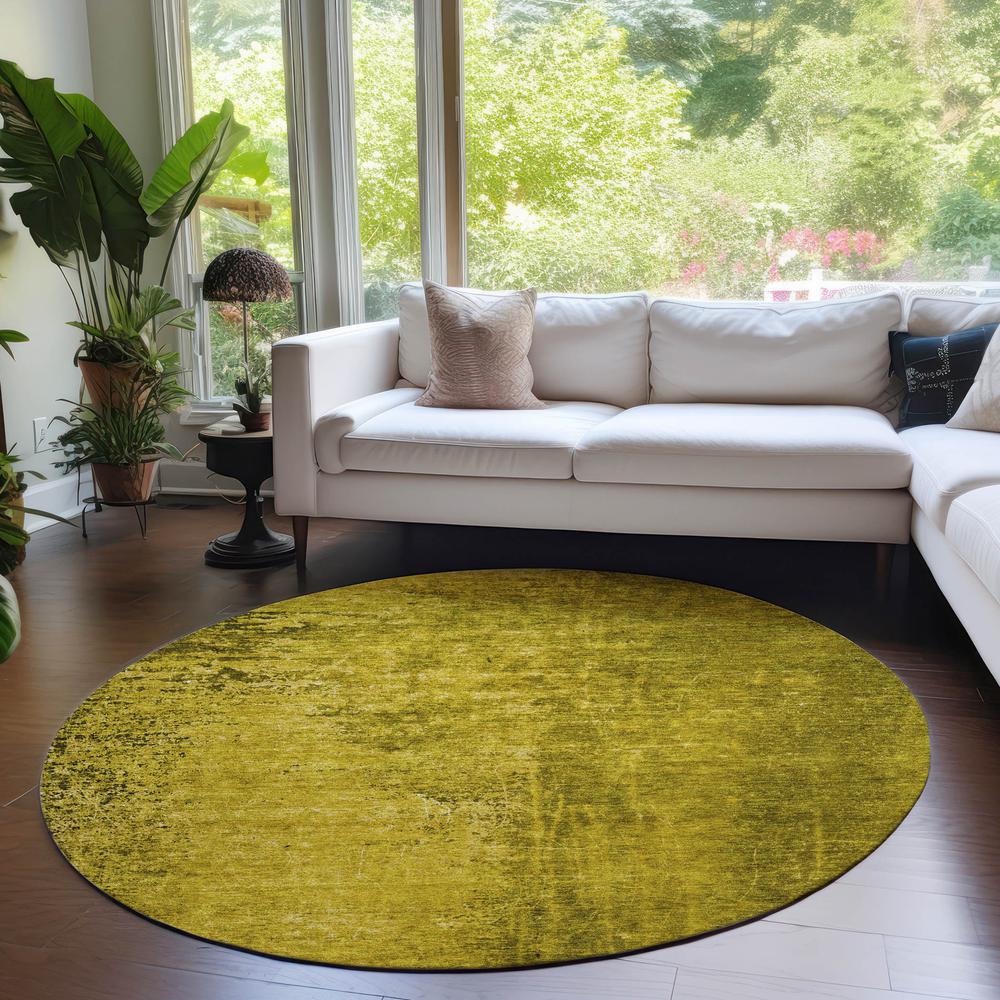 Chantille ACN554 Gold 8' x 8' Rug. Picture 6